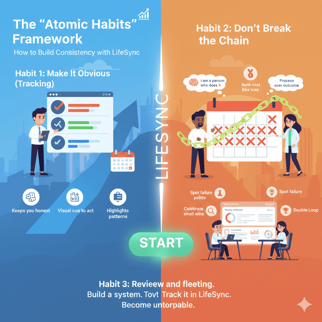 The “Atomic Habits” Framework: How to Build Consistency with LifeSync