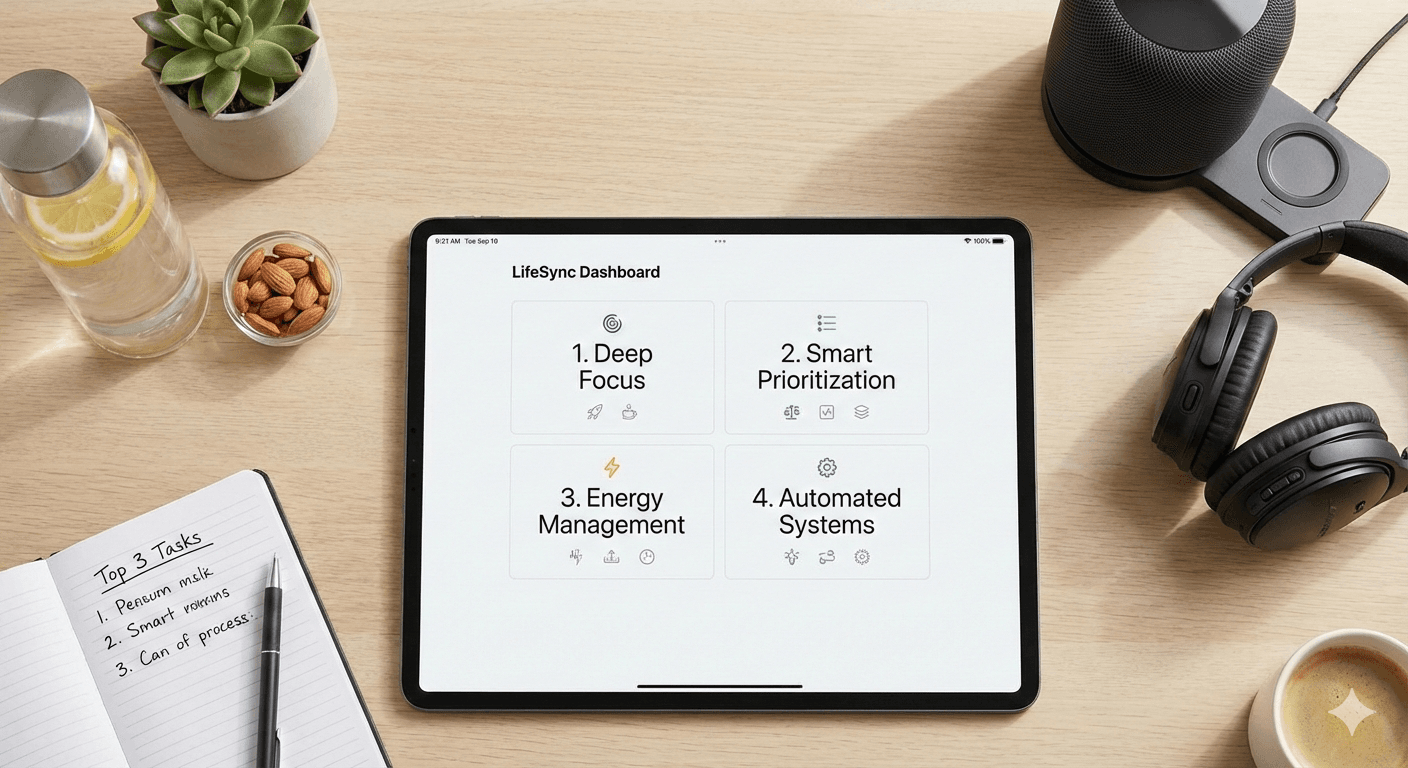 4 Productivity Hacks High Performers Use, Why They Work, and How LifeSync Simplifies Them
